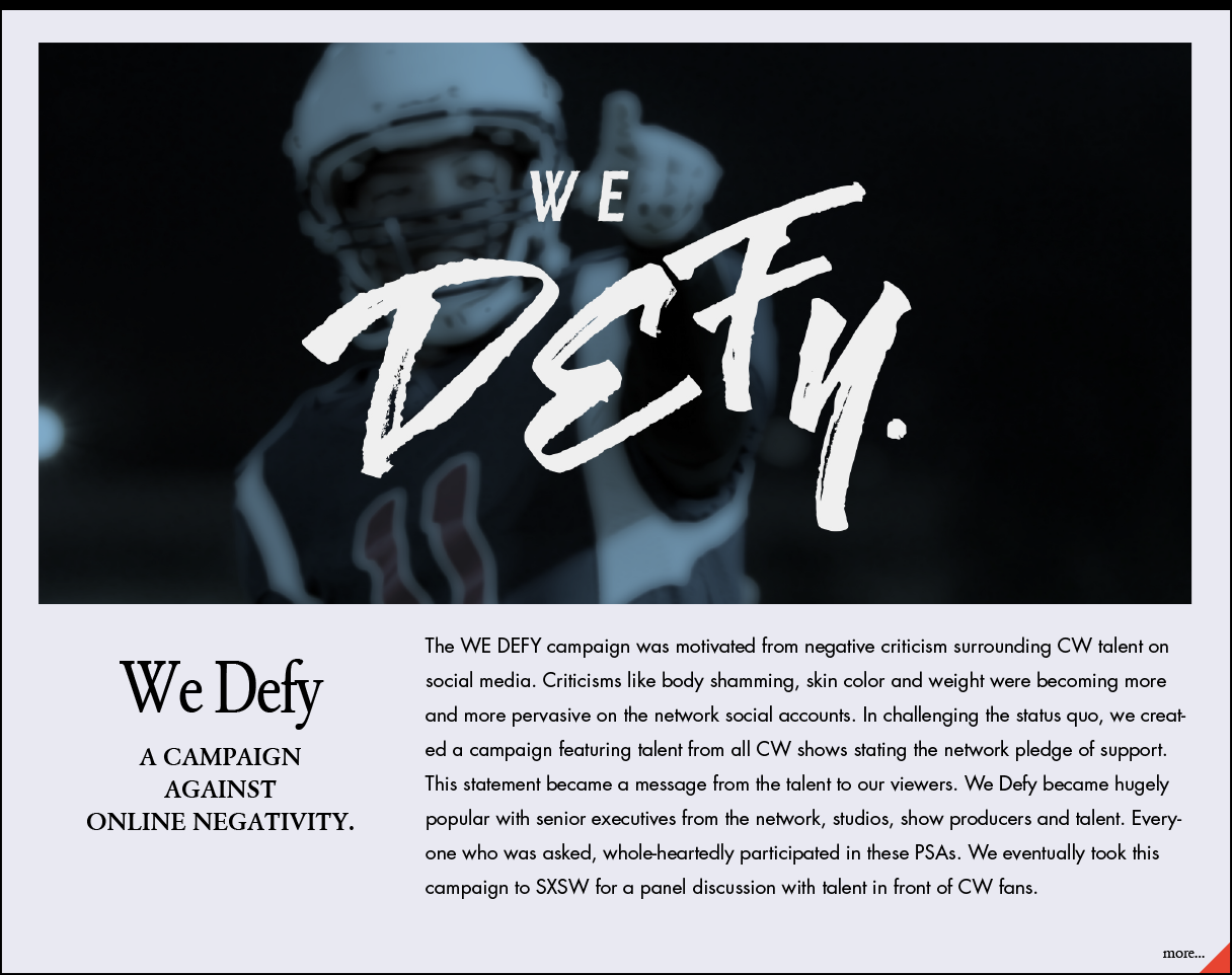 Dare to Defy news feature