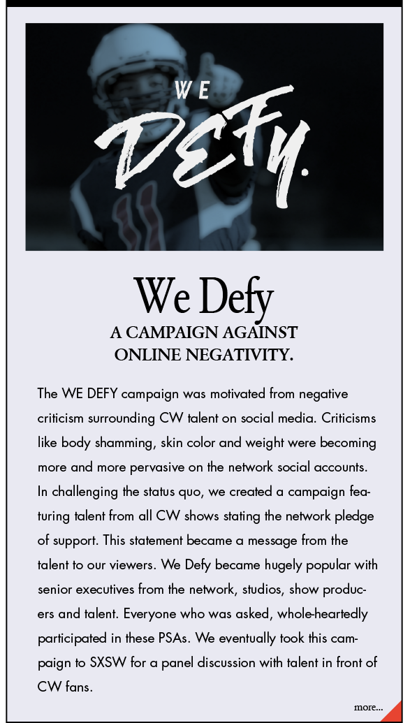 Dare to Defy news feature
